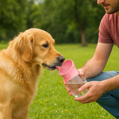 Eco-Friendly Portable Pet Water Bottle – Leak-Proof Travel Hydration for Dogs & Cats